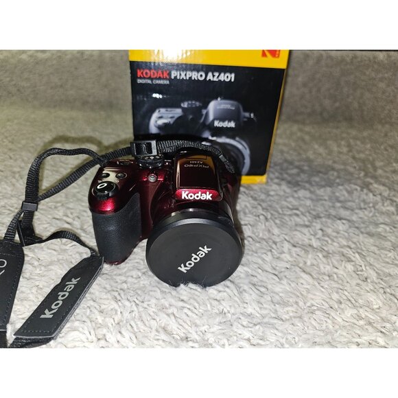 KODAK PIXPRO AZ401 Bridge Digital Camera - 16MP 40X Optical Zoom (Red)